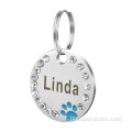 Tag per cani personalizzato Nome ID pet personalizzato inciso